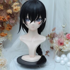 (NFD-14-7)Customize Full Head With Lock Crossdress Doll Female/Girl Japanese Anime Cartoon Character Kig Cosplay Kigurumi Mask