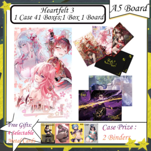 Heartfelt 3 A5 Board – Full Set Anime Goddess Story Cards Featuring Albedo Nezuko Rem Nami Power Zero 2 – Collectible Cards