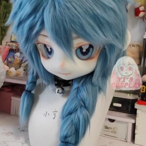 Yis cosplay Custom Furry head Kigurumi OC Head Cosplay Kemono Fursuit Handmade Headsets Beast Customized Fursuit Kemono Head