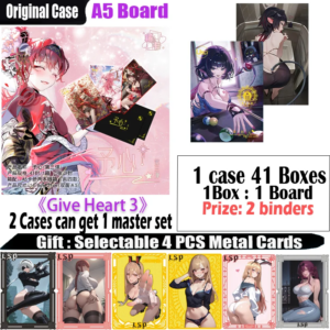 New A5 Size Waifu Board “Give Heart 3” Hobby CCG Card Trade Card Game Board Doujin Toys Board Gifts