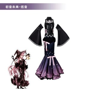 World plan color stage cosplay clothing tour cloud streaming song new COS costume animation role-playing suit