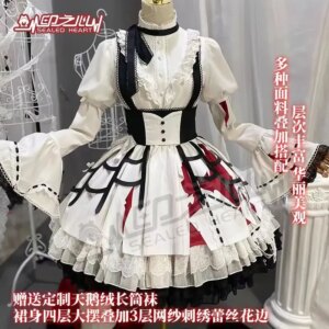 2025 Project Sekai Akiyama Mizuki Cosplay Costume PJSK Lovely Lolita Party Dress Uniform Halloween Outfit Women