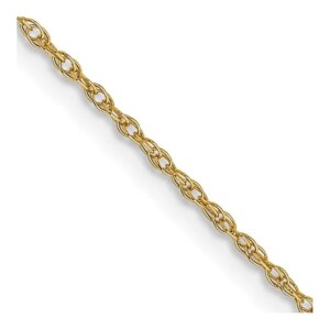 14K 18 inch Carded.7mm Cable Rope with Spring Ring Clasp Chain