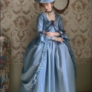 Marie Antoinette Baroque Ball Gown Medieval Court Noble Renaissance Rococo Noble Women Gown Evening Party Dress Suit