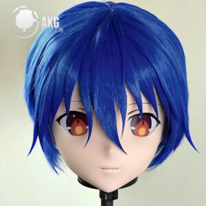 Customize Character Female/Girl Resin Kig Full Head With Lock Anime Cosplay Japanese Anime Kigurumi Mask