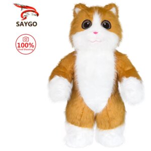 SAYGO Inflatable Cat Costumes Adult Halloween Cosplay Costumes Blow Up Cuty Christmas Disfraz Fancy Party Dres for Adult Kids