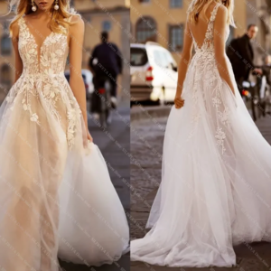 Chic Evening Dresses With Cape Lace Appliqued For Women Classic V-Neck Tulle Illusion Gowns Formal Dinner Party Clothing Vestido