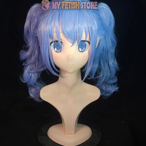 (NFD024)Customize Full Head Quality Female/Girl Resin Japanese Anime Cartoon Character Kig Cosplay Kigurumi Mask Crossdress Doll