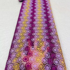 African Guipure Cord Lace Fabric 2024 High Quality Water Soluble French Lace Fabric For Woman Birthday Party Dresses