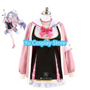 Yu-Cosplay Asagao Hanae Cosplay Costume Game Blue Archive Cosplay Dress Suit Anime Clothing Halloween Carnival Uniforms Custom