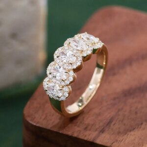 Provence Rings 10K14k18KGold DEF/VS Oval Lab Grown Diamonds Rings for Women Engagement Rings Classic Finger Personalized Custom