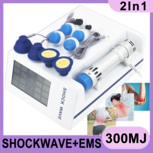 Shockwave Therapy Machine Electrical Muscle Stimulation Relax Body ED Treatment Relief Fatigue Body Massager 300MJ Shock Wave