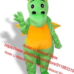 Professional Big Nose Green Dinosaur Mascot Costume Cartoon Suit Adult Size Birthday Party Fashion Role-Playing Christmas198