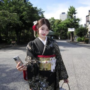 New Improved Blossom Girl Kimono Personal Fashion Sweet Cool Art Portrait Underworld Halloween Performance Props Costume