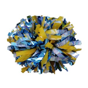 30pcs Girl Boy School Sports Dance Team Spirit Cheer Metallic Mix Plastic Cheerleading Pom Poms with Handle
