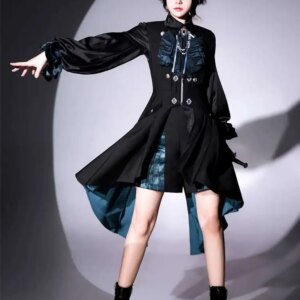 Lolita Western Style Clothes Dark Goth Clothes women Wangzi Costume Tops Shorts Suit Dress