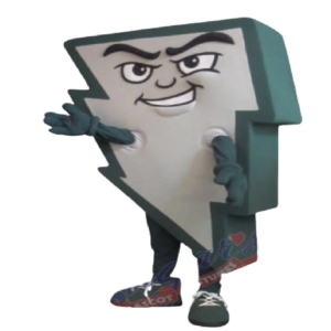 Thunderbolt mascot costume flash bolt custom fancy costume anime cosplay kit mascotte theme fancy dress carnival costume b0677