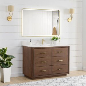 Homedee Solid Wood Bathroom Floor Cabinet,Bathroom Vanity Cabinet