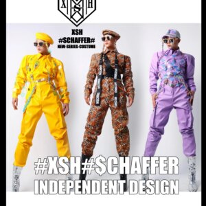Nightclub gogo men’s color hip-hop jumpsuit DS atmosphere tour male singer performance suit