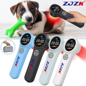 ZJZK Class IV Red Light Laser Therapy Device Handheld Cold Laser LLLT 24 Diodes 1760mW Equipment Treatment For Pain Relief