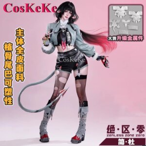 CosKeKe Jane Doe Cosplay Game Zenless Zone Zero Costume Sweet Elegant Uniform Outfit Full Set Activity Party Role Play Clothing