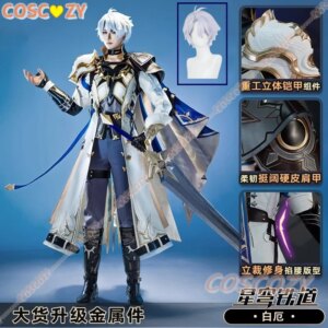 Honkai Star Rail Phainon Cosplay Costume Savior Kexia Metal Mydei Phainon Cosplay Game Uniform Wig Men Boys Halloween Party Suit