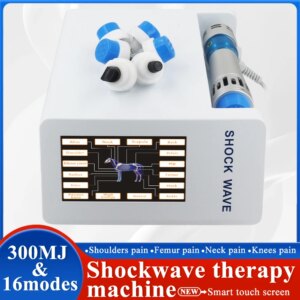 Animals Shock Wave Physiotherapy Massager Relieve Scar Tissue Pain Tendon Injury 300MJ Professional Shockwave Therapy Machine