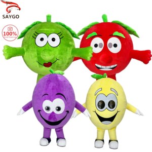 Inflatable Apple Orange Fruit Mascot Christmas Costume Party Event Adult Role Play Christmas Inflatable Costume No Battery