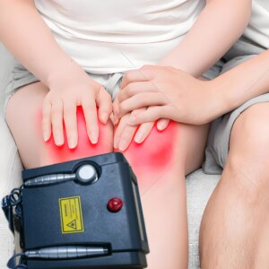 HLKGO Hand Cold Laser Therapy Device Red Light Joint Pain Relief Physiotherapy Device for Knee Skull Back Shoulder