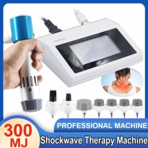 300MJ Shockwave Therapy Machine High Energy Treating Tennis Elbow Sports Injury Pain Relief Muscle Relax Professional Massager