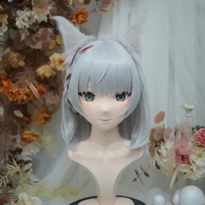 Kigurumi Yang Kigurumi mask full head with lock cosplay head shell props costume anime game