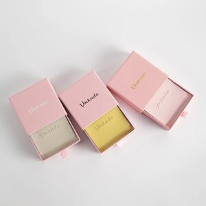 Personalized Jewelry Gift Box PU Leather Custom Logo Packaging with Dustproof Pouch Wedding Christmas Earrings Rings Storage