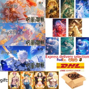 Bling series New case Jujutsu Kaisen Art board Collection Card Anime JJK Rare Collection Children’s Birthday Party Gifts card