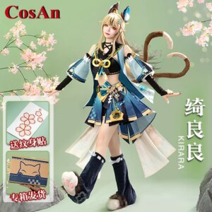 CosAn Game Nu: Carnival Eiden Cosplay Costume Fashion Uniform Full Set Halloween Unisex Activity Party Role Play Clothing