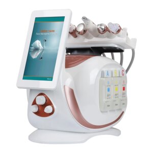 New Design 8 In 1 Hydro Facial Machine With Hydra dermabrasion Oxygen Spray Cold Hammer RF Ultrasound BIO face Lifting Machine