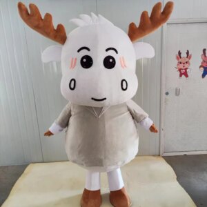 Deer Cartoon Doll Costume Plush Props Elk Christmas Deer Doll Costume People Wear