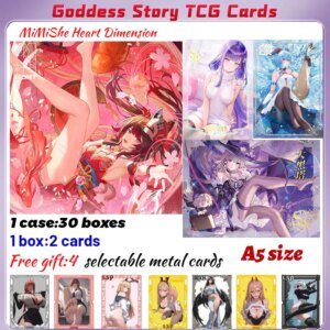 2025 Newest MiMiShe Heart Dimension A5 Board Waifu Acrylic Card Anime Rare Hobby Collection ACG Girls