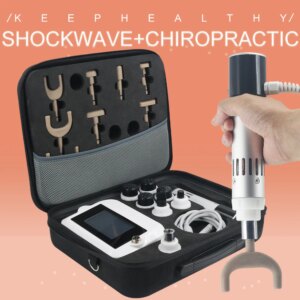 300MJ Physiotherapy Shockwave Therapy Machine Portable ED Therapy Relief Arm Neck Pain Chiropractic Correction New Handle 2 in 1