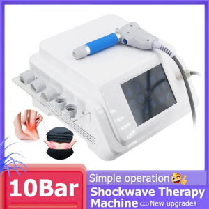 10Bar Shockwave Therapy Machine Pain Relief Physiotherapy Equipment Pneumatic Body Relax Muscle Massager Shock Wave New