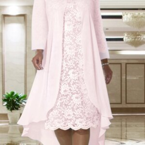 Two Piece A-Line Mother of the Bride Dress Wedding Guest Elegant Plus Size Jacket Dresses with Solid Color 2025 free customized
