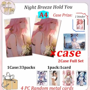 New To See You Night Breeze Hold You Waifu Collection Cards A4 size card Bikini Swimsuit Design for ACG CCG TCG Fans Gift