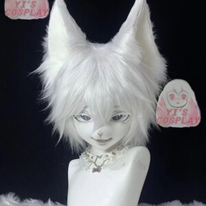 Yis cosplay Custom Furry head Kigurumi Head Cosplay Kemono Fursuit Handmade Headsets Beast Customized Fursuit Kemono Head