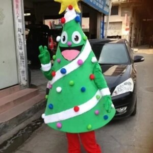 Christmas Tree Mascot costume christmas day Advertising ceremony birthday Fancy Dress Party Animal carnival perform shows props