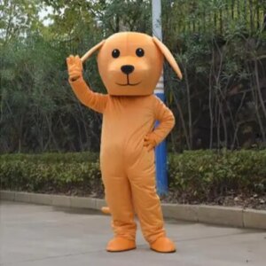 New Adult Best Sale Lovely Brown Dog Mascot Costume Christmas Fancy Dress Halloween Mascot Costume