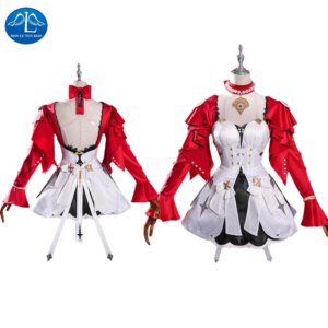Manluyunxiao Zenless Zone Zero Astra Yao Cosplay Costumes White Dress Red Coat Sexy Cute Girl Costume Hallowen Play Role Clothes