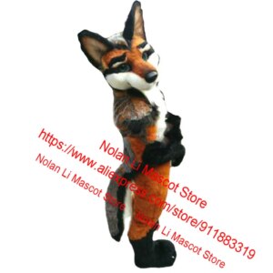 Factory Outlet Long Haired Husky Dog Fox Wolf Mascot Costume Unisex Cartoon Suit Cosplay Birthday Party Adult Size 1052