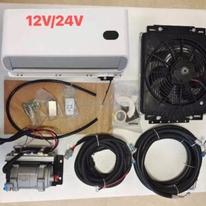 12/24 volt air compressor 12v Electric Parking Cooler Air Conditioner Compressor auto Parking Cooler AC Evaporator for RV Car