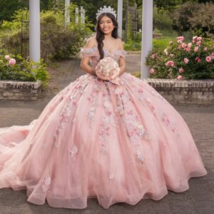 Pink Shiny Quinceanera Dresses Off Shoulder Ball Gown Sweet 16 Dress Applique Flower Beading Crystal Tull Birthday Party Vestido