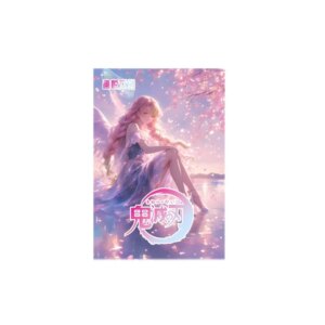 Wholesales Demon Slayer Collection Lanyue Culture A6 Laser Angel Sakura Shirt Piano Maid Booster Box Gift Playing Cards