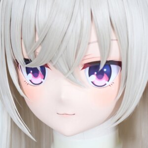 Customize Character Female/Girl Resin Kig Full Head With Lock Anime Cosplay Japanese Anime Kigurumi Mask